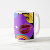 Retro-Pop-Art Kaffeetasse (VorderseiteRechts)