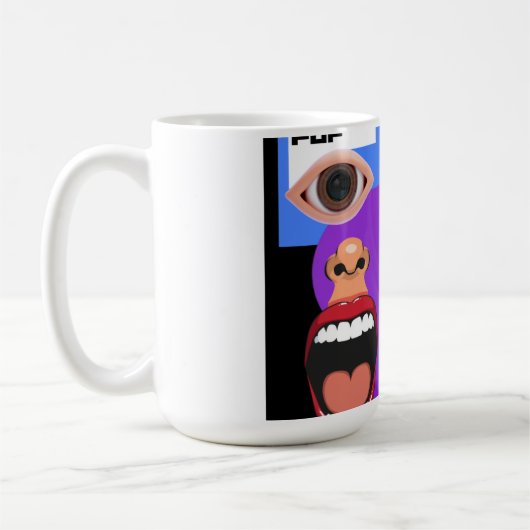 Retro-Pop-Art Kaffeetasse (Links)