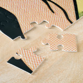 Retro Pop Art Lady am Strand Puzzle (Seite)