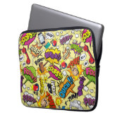 Retro-Pop Art Laptop-Sieb Laptopschutzhülle (Vorderseite Links)