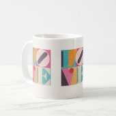 Retro Pop Art LOVE – Valentine’s Day Coffee Mug Kaffeetasse (Vorderseite Links)