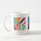 Retro-Pop-Art LOVE – Valentinstag-Kaffeetasse Kaffeetasse (Links)