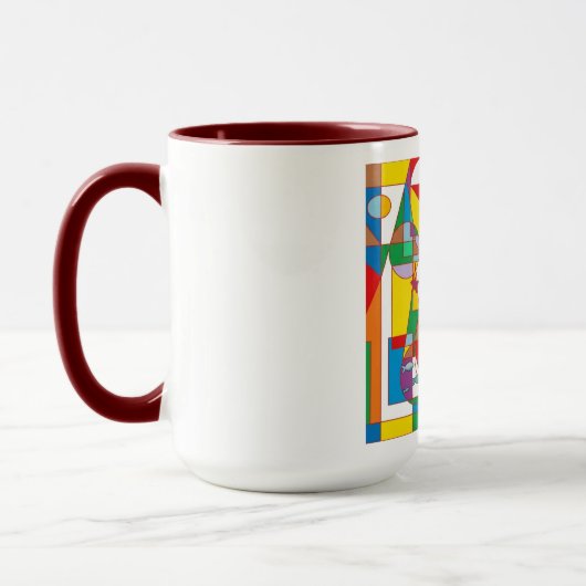 Retro Pop Art Mermaid Colorful Comic Style Coffee Tasse (Links)