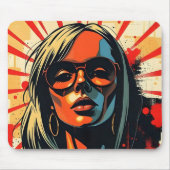 Retro Pop Art Mouse Pad Mousepad (Vorne)