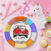 Retro Pop Art Mr & Mrs. | Nur Verheiratet Got Pappteller (Party)