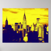 Retro Pop Art New York City Poster (Vorne)