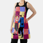 Retro Pop Art Nostalgie Couple Dancing Schürze (InSitu)