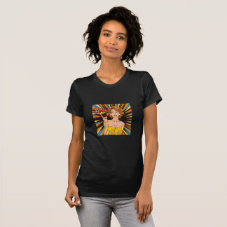 Retro Pop Art, OMG Button up Girl T-Shirt