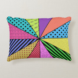 Retro Pop Art Patchwork Dekokissen