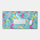 Retro Pop Art Pattern der 90er Schreibtischunterlage (Tastatur & Maus)