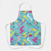 Retro Pop Art Pattern der 90er Schürze (Vorderseite)