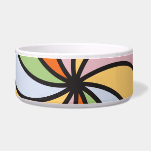 Retro Pop Art Pet Bowl-Vibrit Poster Design Napf