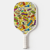 Retro Pop Art Pickleball Paddel Pickleball Schläger (Vorderseite)