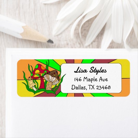 Retro Pop Art Pilze im Retro-Stil (Insitu)