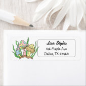 Retro Pop Art Pilze in Rosa und Gelb (Insitu)