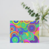 Retro Pop Art Postkarte (Stehend Vorderseite)