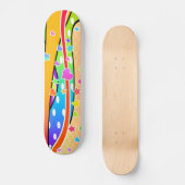 Retro POP ART SKATEBOARD (Vorderseite)