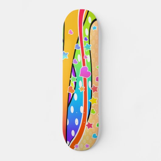 Retro POP ART SKATEBOARD (Vorderseite)