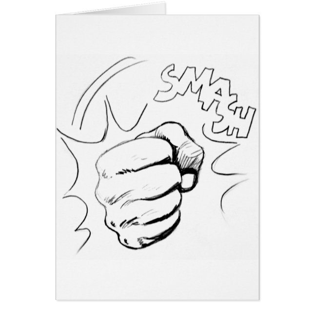 Retro Pop Art Smash Sketch (Vorne)