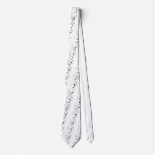 Retro Pop Art Smash Sketch Krawatte (Vorderseite)