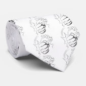 Retro Pop Art Smash Sketch Krawatte (Gerollt)