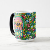 Retro Pop Art "Stay Cool" Morph Mug Verwandlungstasse (Vorderseite Links)