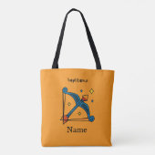 Retro-Pop-Art-Sternzeichen-Schütze-Geschenk Tasche (Rückseite)