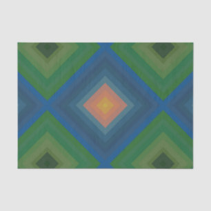 Retro Pop Art Strip Diamant Muster Seidenpapier