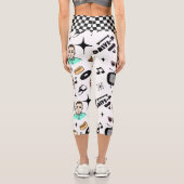 Retro Pop Art Style 1950er Style Graphics Capri Leggings (Rückseite)