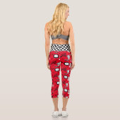 Retro Pop Art Style 1950er Style Graphics Capri Leggings (Rückseite)