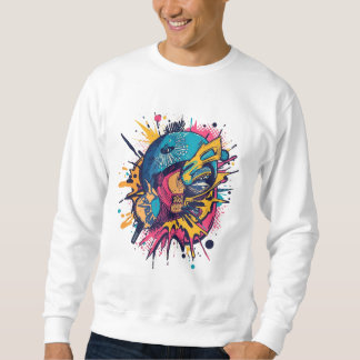 Retro-Pop-Art-T-Shirt – Kühnes Jugenddesign Sweatshirt
