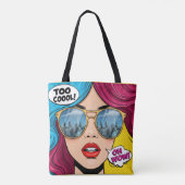 Retro Pop Art Tasche (Rückseite)