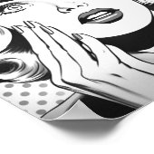 Retro-Pop-Art-Thema/Design Poster (Ecke)