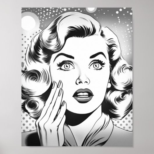 Retro-Pop-Art-Thema/Design Poster (Vorne)