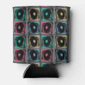 Retro Pop Art Turntable Dosenkühler (Vorderseite)