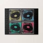 Retro Pop Art Turntable Puzzle (Horizontal)