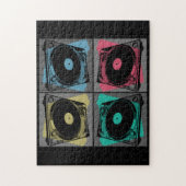 Retro Pop Art Turntable Puzzle (Vertikal)