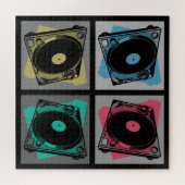Retro Pop Art Turntable Puzzle (Horizontal)