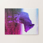 Retro Pop Art Tye Dye Cow Puzzle (Horizontal)