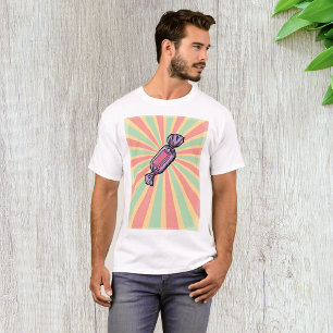 Retro-Pop-Art-umhüllte Süßigkeit T-Shirt