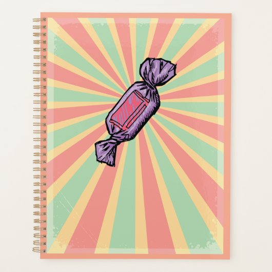 Retro-Pop-Art-umhüllte Süßigkeiten Planer (Vorderseite)