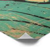 Retro Pop Art: Wink & Kiss Poster (Ecke)