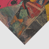 Retro Pop Art Womoupage Tissue Seidenpapier (Detail)