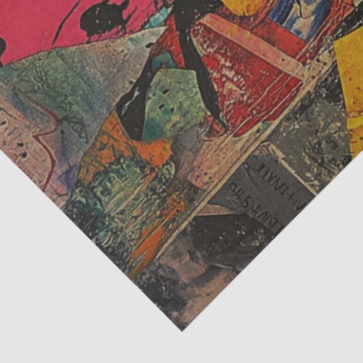 Retro Pop Art Womoupage Tissue Seidenpapier (Detail)