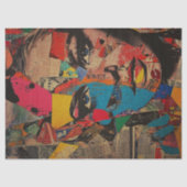 Retro Pop Art Womoupage Tissue Seidenpapier (Vorderseite)