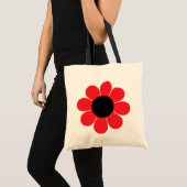 Retro Pop Blume Power Tragetasche (Vorderseite (Produkt))