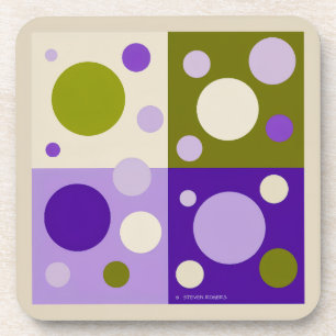 RETRO POP CIRCLES UNTERSETZER (6).