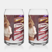 Retro Pop Collage Art Drinkware Set Dosenglas (Links)