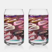 Retro Pop Collage Art Drinkware Set Dosenglas (Rückseite)