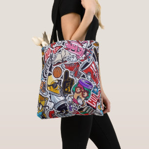 Retro Pop Culture Uni Totschlag Tasche